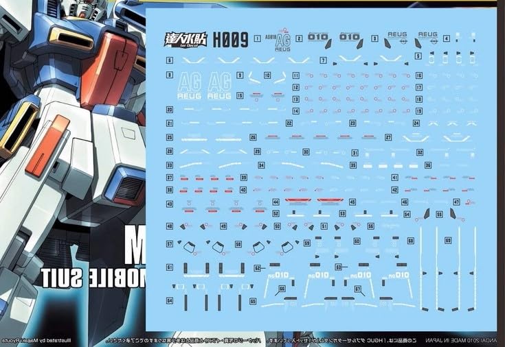Amazon | 〔1/144スケール HG〕MSZ-010 ダブルゼータ（ZZ) 用水転写式